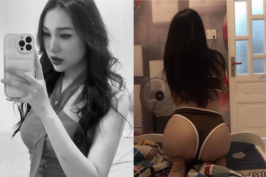 Ngọc Diễm quyến rũ phục vụ khách trong đêm tối